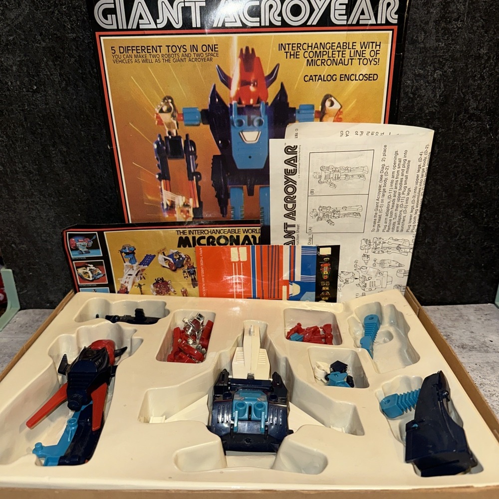 Vintage 1977 Mego Micronauts Giant Acroyear Parts
